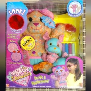 New Doodle Plush Set - Orange and Blue